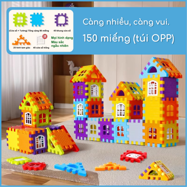 Đồ chơi lắp ráp - D&O - LRN1 - 150 miếng nhiều màu