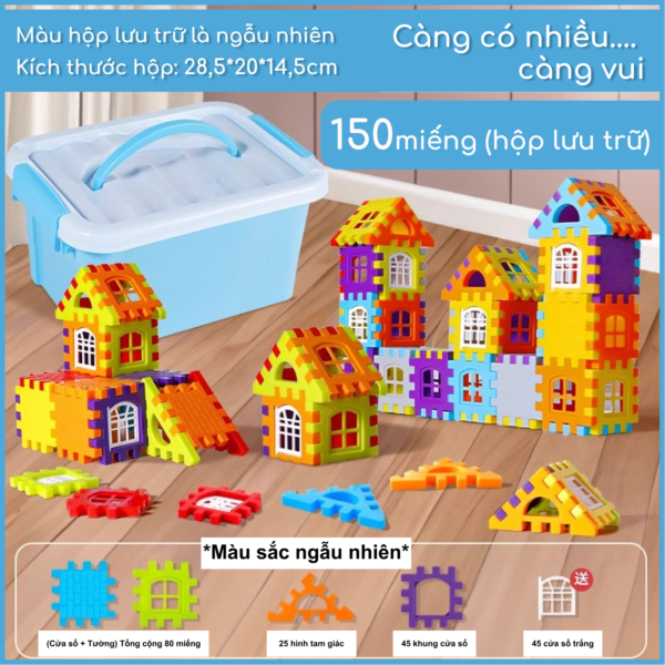 Đồ chơi lắp ráp - D&O - LRN1 - 150 miếng nhiều màu