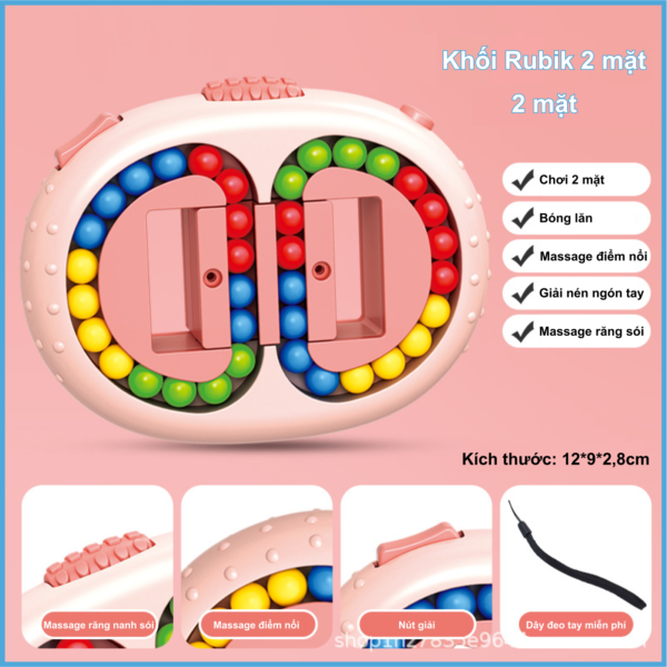 Đồ chơi rubik hạt đậu - D&O -  RB1 - 360độ