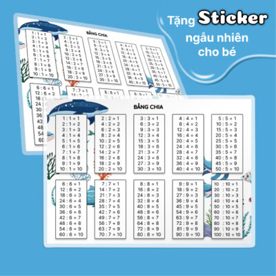 bảng chia tù 1 đến 10